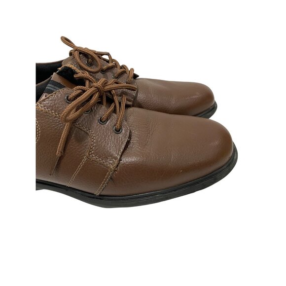 Nunn Bush Mens Brown Leather Comfort Gel Oxford Shoes Size 8.5 - Picture 6 of 8